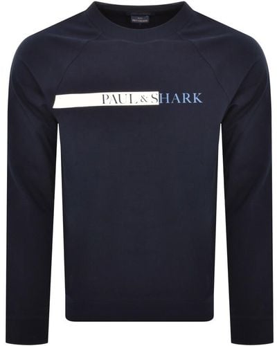 Paul & Shark Paul And Shark Logo Sweatshirt - Blue