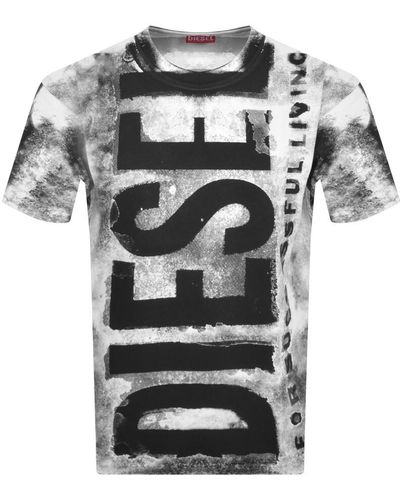 DIESEL T Box T Shirt - Gray