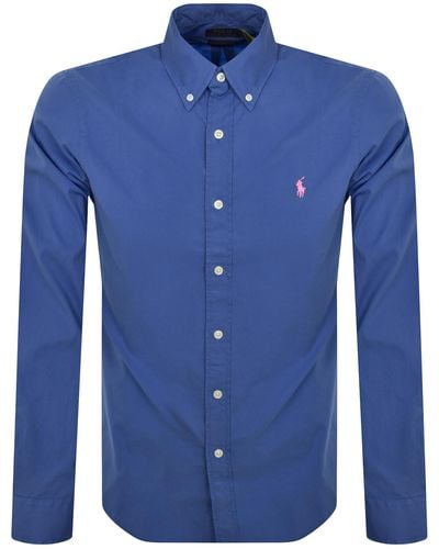 Ralph Lauren Long Sleeve Shirt - Blue