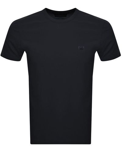 C.P. Company Cp Company Jersey Logo T Shirt - Black