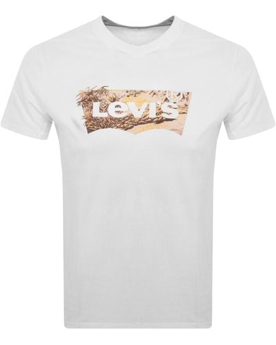 Levi's Logo T Shirt - White