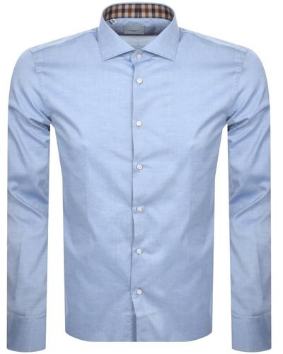 Aquascutum London Long Sleeve Shirt - Blue