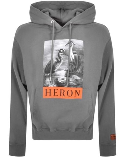 Heron Preston Heron Censored Hoodie White - Grey
