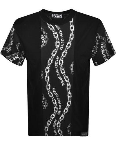 Versace Couture Chain T Shirt - Black