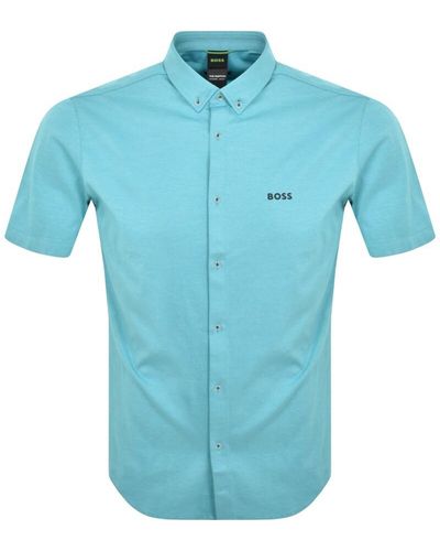 BOSS Boss Motion S Short Sleeved Shirt - Blue