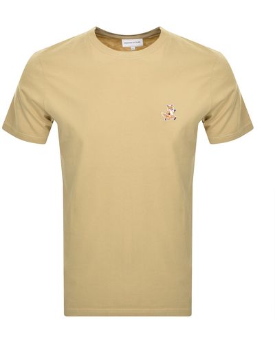 Maison Kitsuné Speedy Fox Patch T Shirt - Yellow