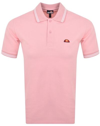 Ellesse Rookie Short Sleeve Polo T Shirt - Pink