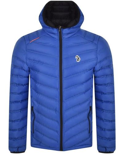 Luke 1977 Worldy Quilted Hooded Jacket - Blue