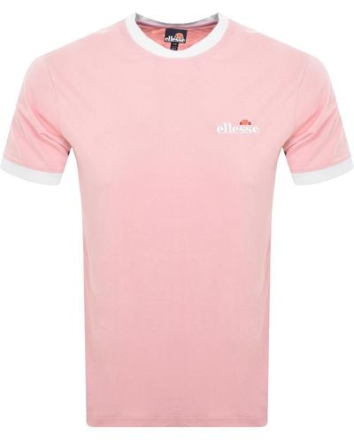 Ellesse Meduno Logo T Shirt - Pink