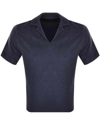 Paul Smith Towelling T Shirt - Blue