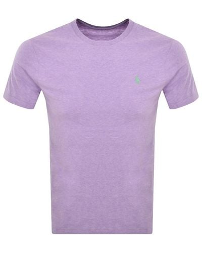 Ralph Lauren Crew Neck Slim Fit T Shirt - Purple