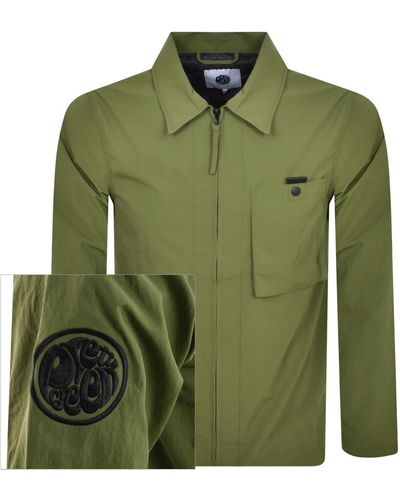 Pretty Green Pretty Heaton Zip Overshirt - Green