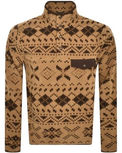 Ralph Lauren High Neck Fleece Sweatshirt - Brown