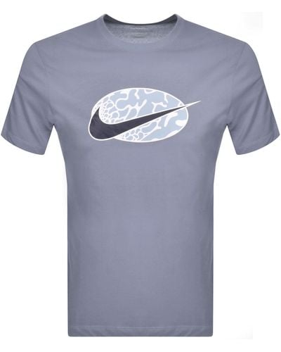 Nike Swoosh T Shirt - Blue