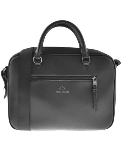 Armani Exchange Briefcase Bag - Black