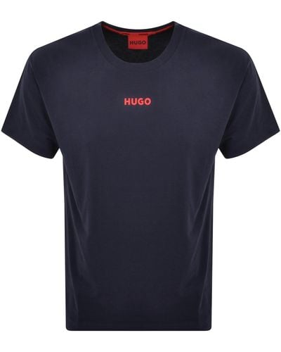 HUGO Lounge Linked T Shirt - Blue
