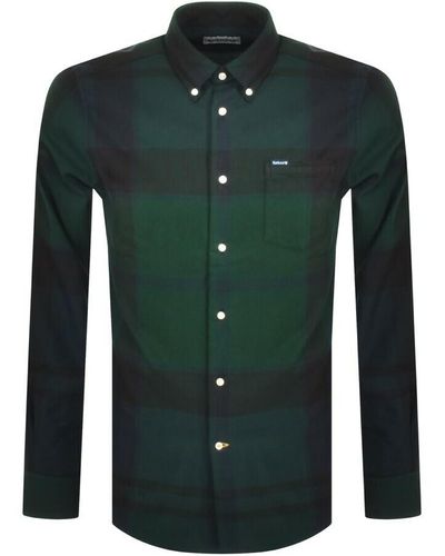 Barbour Dunoon Check Long Sleeved Shirt - Green