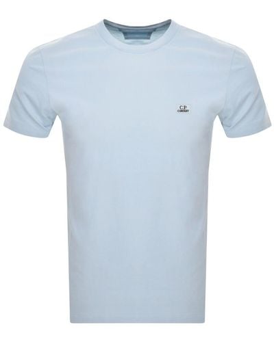 C.P. Company Cp Company Jersey Logo T Shirt - Blue