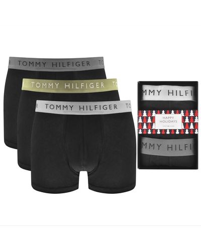 Tommy Hilfiger Underwear Three Pack Trunks - Black