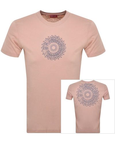 DIESEL T Diego K71 T Shirt - Pink