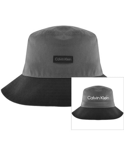 Calvin Klein Logo Bucket Hat - Grey
