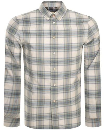 Paul Smith Check Long Sleeve Shirt - Gray