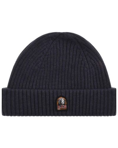 Parajumpers Ribbed Beanie Hat - Blue