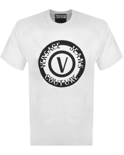 Versace Couture Logo T Shirt - Gray