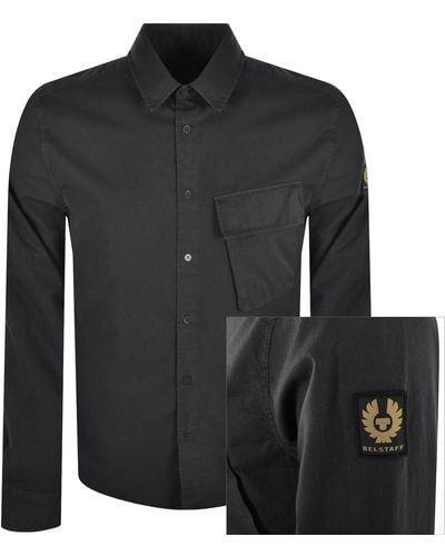 Belstaff Scale Long Sleeved Shirt - Black