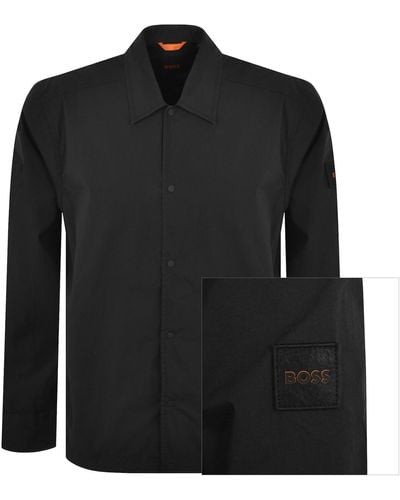 BOSS Boss Labib Overshirt Jacket - Black