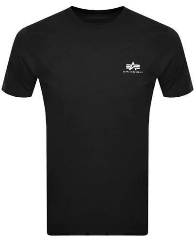 Alpha Industries Basic Logo T Shirt - Black
