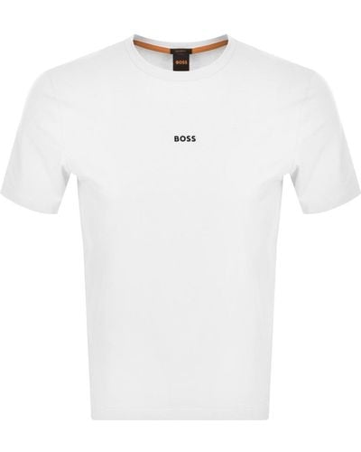 BOSS Boss Tchup Logo T Shirt - White