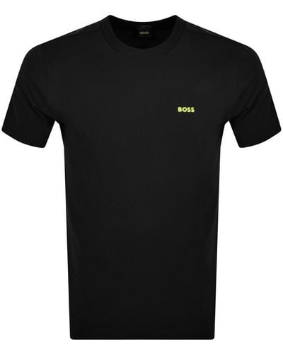 BOSS Boss Logo Crew Neck T Shirt - Black