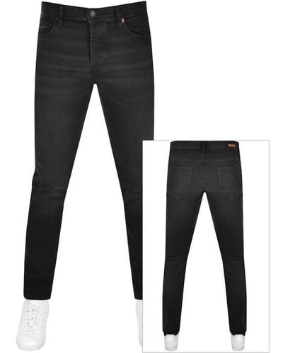 BOSS Boss Taber Tapered Fit Jeans - Black