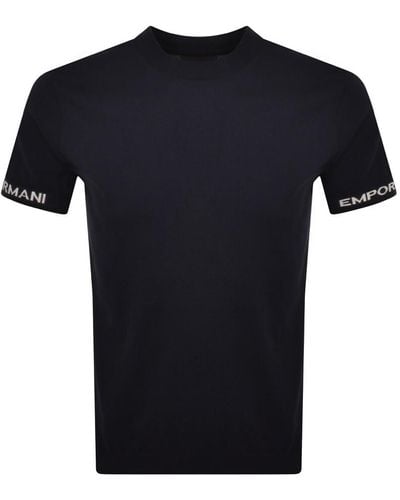 Armani Emporio Knit T Shirt - Black