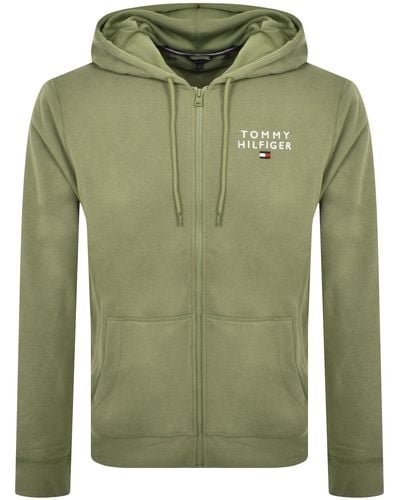 Tommy Hilfiger Loungewear Full Zip Hoodie - Green