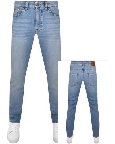 BOSS Boss Delaware Slim Fit Jeans Light Wash - Blue