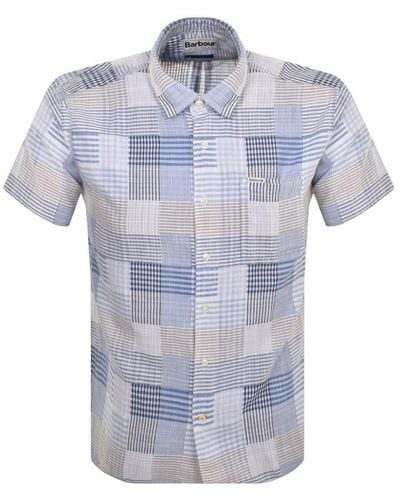 Barbour Oakshore Short Sleeve Shirt - Blue