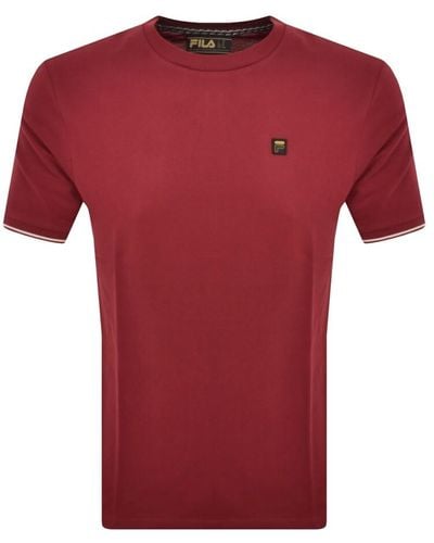 Fila Taddeo T Shirt - Red