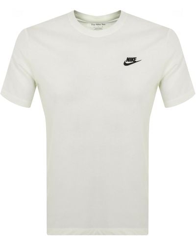 Nike Crew Neck Club T Shirt - White