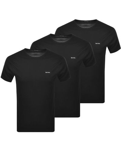 Paul Smith Three Pack T Shirt - Black