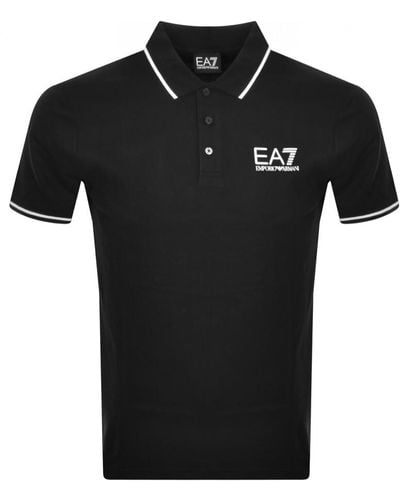 EA7 Emporio Armani Polo T Shirt - Black