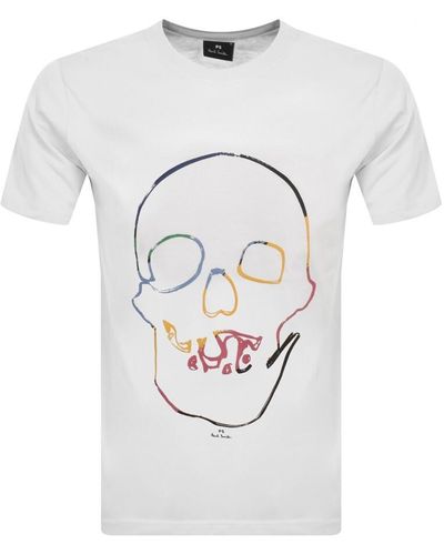 Paul Smith Skull T Shirt - Gray