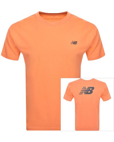New Balance Sport Essentials Logo T Shirt - Orange