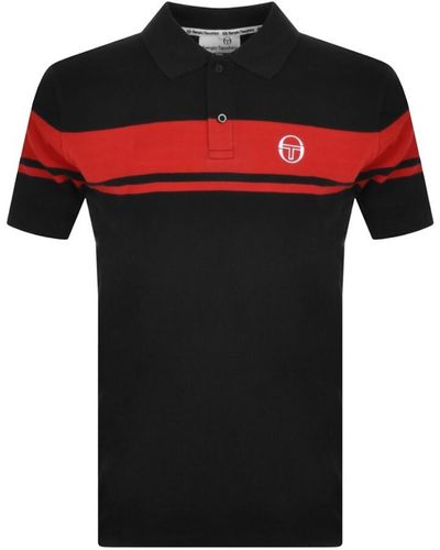 Sergio Tacchini Young Line Polo T Shirt - Black