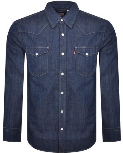 Levi's Barstow Western Long Sleeved Shirt - Blue