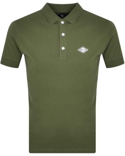 Replay Short Sleeved Logo Polo T Shirt - Green