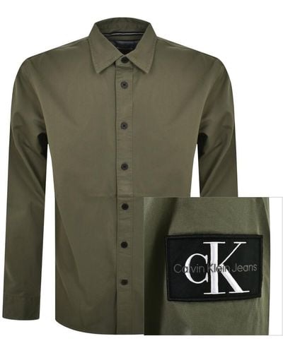 Calvin Klein Jeans Relaxed Long Sleeve Shirt - Green