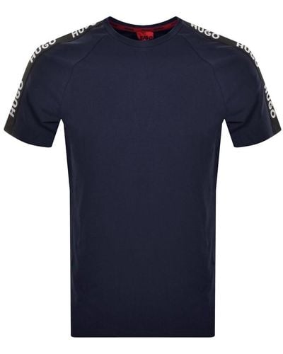 HUGO Loungewear Sporty Logo T Shirt - Blue