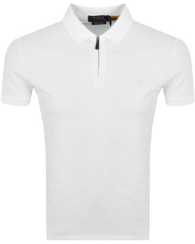 Ralph Lauren Slim Fit Polo T Shirt - White
